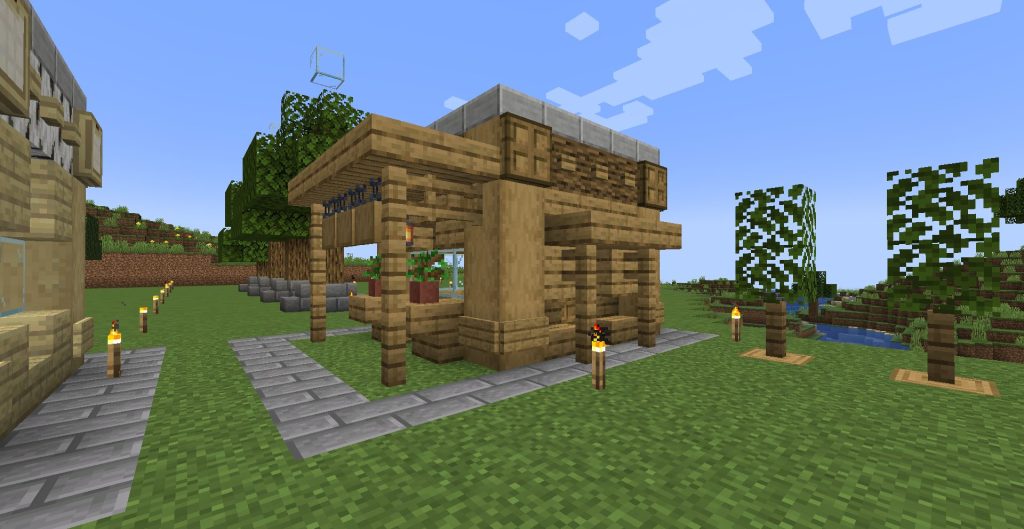 オークとシラカバの小屋も作る、その１